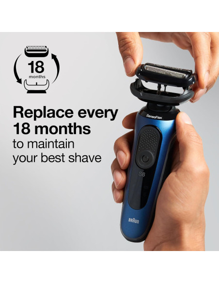 Cabezal de Afeitar Eléctrico Braun 53B para Series 5 y 6