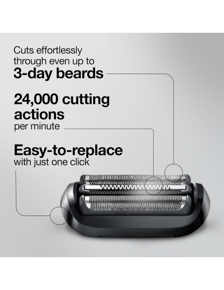 Cabezal de Afeitar Eléctrico Braun 53B para Series 5 y 6