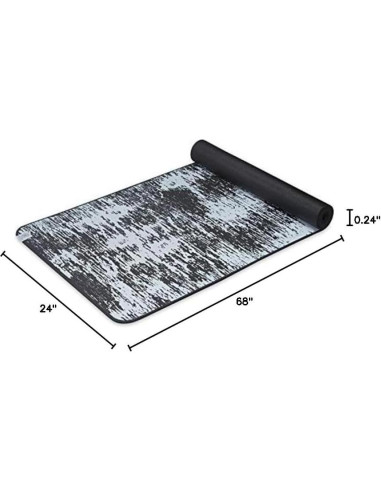 Esterilla de Yoga Gaiam 6mm Antideslizante Obsidiana