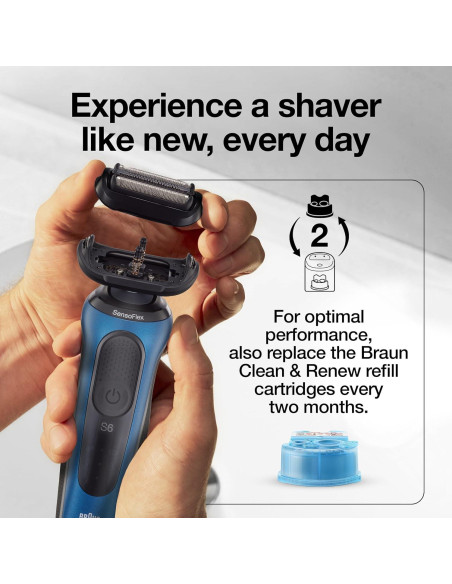 Cabezal de Afeitar Eléctrico Braun 53B para Series 5 y 6