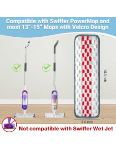 Paños de Mopa Reutilizables Dovesail para Swiffer PowerMop - 5 Pzs 2