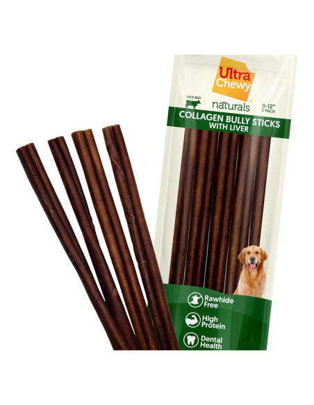 Palitos de Colágeno Ultra Masticables Rush - 23-30 cm, 5 unidades