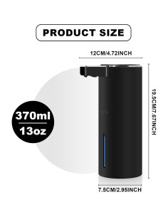 Dispensador Automático de Jabón PINENUTS 384ml USB Infrarrojo 2