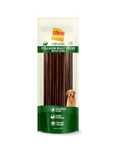 Palitos de Colágeno Ultra Masticables Rush - 23-30 cm, 5 unidades