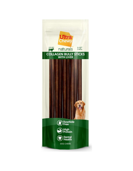 Palitos de Colágeno Ultra Masticables Rush - 23-30 cm, 5 unidades