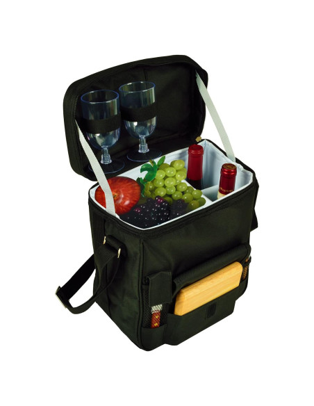Cesta de Picnic Enfriador Picnic at Ascot 28x19x34cm Negro