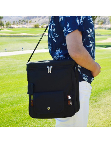 Cesta de Picnic Enfriador Picnic at Ascot 28x19x34cm Negro