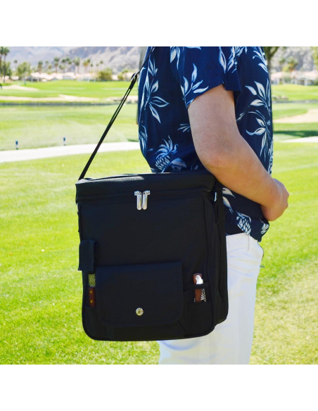 Cesta de Picnic Enfriador Picnic at Ascot 28x19x34cm Negro