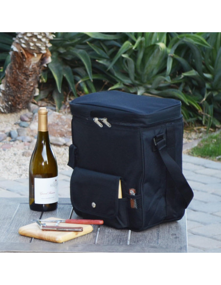 Cesta de Picnic Enfriador Picnic at Ascot 28x19x34cm Negro