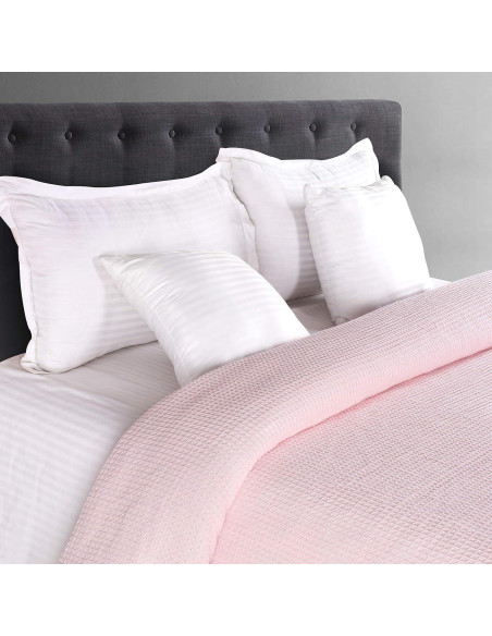 Manta Térmica Individual Glamburg 100% Algodón Waffle Rosa Bebé