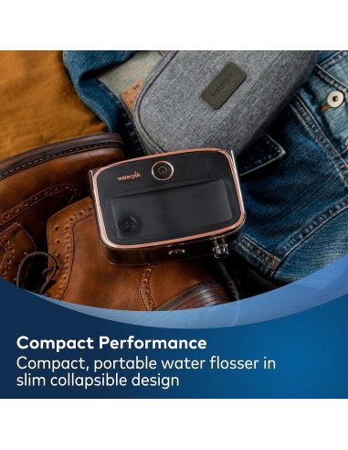 Hilo Dental Portátil Waterpik Sidekick Negro/Cobre WF-04