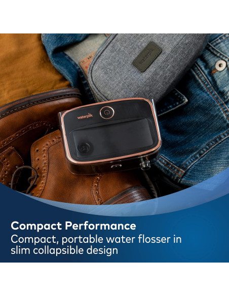 Hilo Dental Portátil Waterpik Sidekick Negro/Cobre WF-04