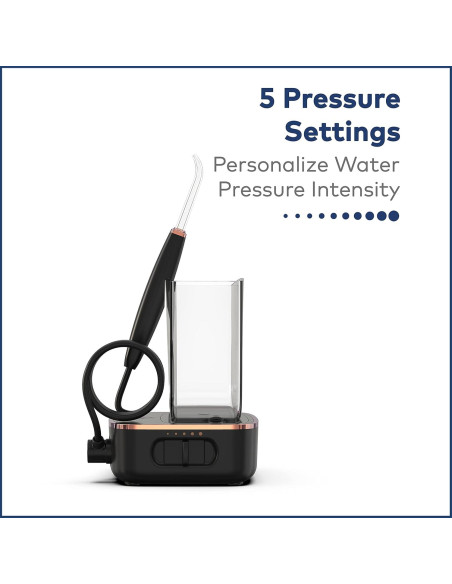 Hilo Dental Portátil Waterpik Sidekick Negro/Cobre WF-04