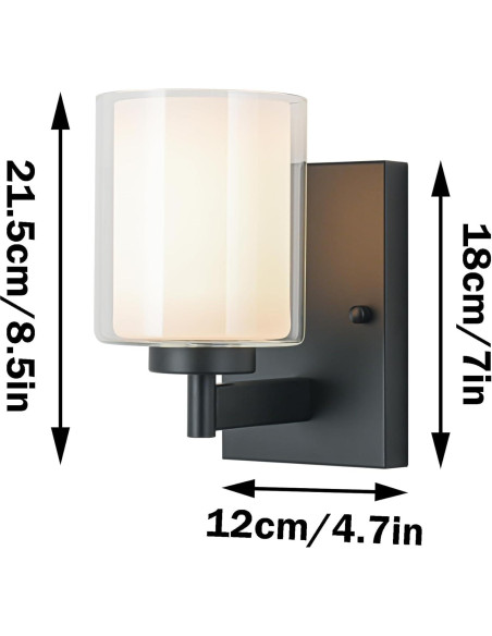 Juego de apliques de pared recargables Andachetg 10000mAh RGB