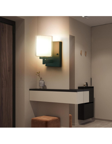 Juego de apliques de pared recargables Andachetg 10000mAh RGB