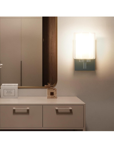 Juego de apliques de pared recargables Andachetg 10000mAh RGB