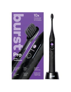 Cepillo de dientes eléctrico Burst Pro Sonic Negro - 33,000 vibraciones