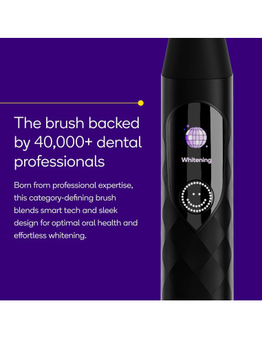 Cepillo de dientes eléctrico Burst Pro Sonic Negro - 33,000 vibraciones