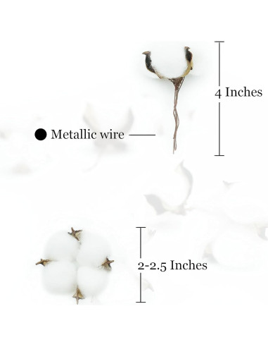 12 Bolas de Algodón Blanco Decorativas Rowan 5-6cm