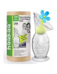 Bomba de Pecho Manual Haakaa de Silicona 100ml Libre BPA
