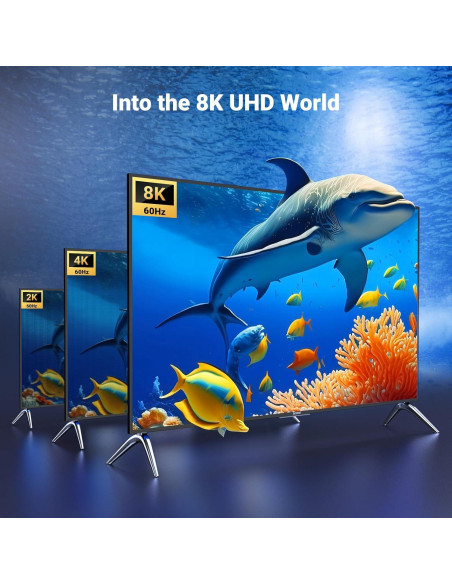 Cable UGREEN USB-C a HDMI 8K 2.0m 48Gbps Thunderbolt 4