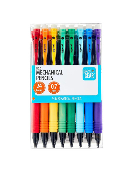 Lápices Mecánicos No. 2 PenGear - 24 Unidades 0.7mm