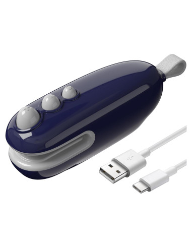 Mini Sello de Bolsas MORNIIE Recargable Azul 12cm