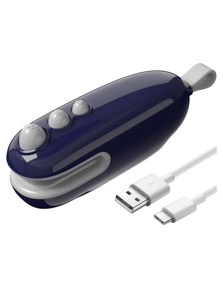 Mini Sello de Bolsas MORNIIE Recargable Azul 12cm