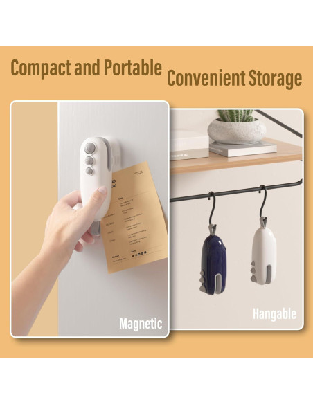 Mini Sello de Bolsas MORNIIE Recargable Azul 12cm