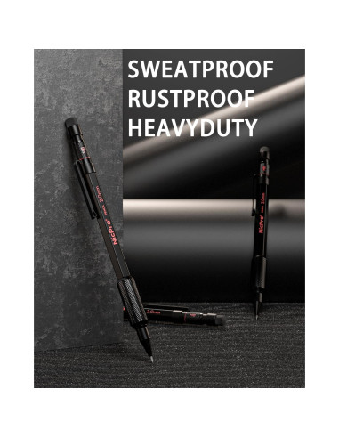 Conjunto de 3 Lápices Mecánicos Nicpro 2mm con Estuche y Minas