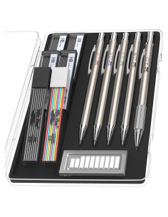 Juego de Lápices Mecánicos Mr. Pen 20 Piezas 0.3 a 2mm