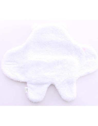 Paquete de 2 mantas swaddle Sherpa Spotted Play - Acuamarina y Blanca