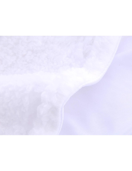 Paquete de 2 mantas swaddle Sherpa Spotted Play - Acuamarina y Blanca