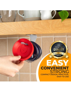 Organizador de Tapas de Vaso ELYPRO Acero Inoxidable 16.3cm 2