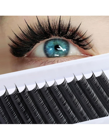 Puntas de Extensiones de Pestañas Premontadas EMDDA 0.07 C Curl 8-15mm