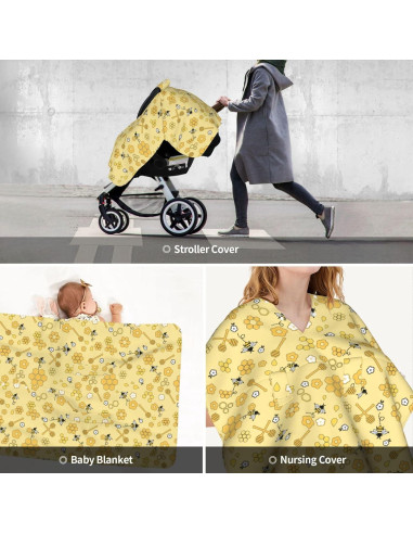 Cubierta de Capota Bee Baby 100x70cm para Asiento de Coche