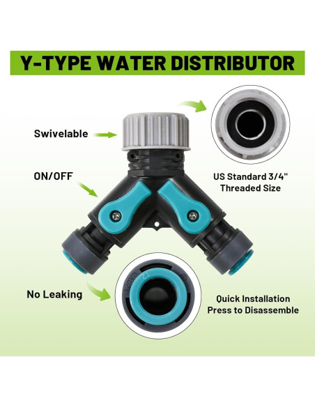 Kit de Riego por Goteo Kekangerly 30.48 m con Aspersores 360