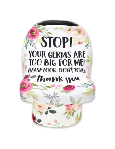 Funda para Asiento de Auto Bebé Cubierta de Lactancia Floral