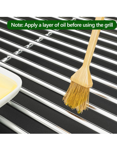 Rejilla de Cocina Acero Inoxidable LOCVCDA 15" para Weber