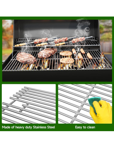 Rejilla de Cocina Acero Inoxidable LOCVCDA 15" para Weber