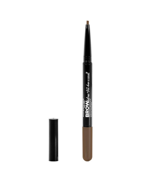 Lápiz y Polvo Rellenador de Cejas Maybelline 2-en-1 Marrón Medio 0.6g