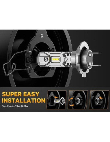 Bombillas LED H7 Ursprung Q12 Ultra Brillantes 6500K - Paquete de 2