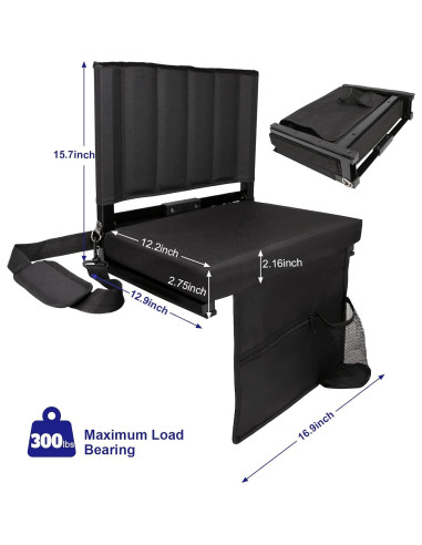 Silla de Graderío Acolchada ZEMIRO CHARGE 5cm Grosor