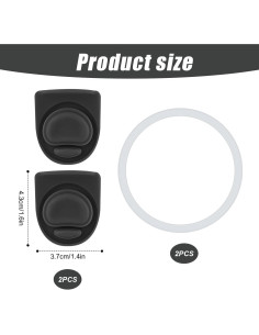 4 Piezas Tapones y Anillos de Sello Owala FreeSip Silicona 2