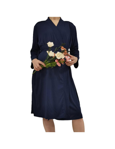 Conjunto de Bata de Maternidad SUFEINI con Arrullo y Diadema