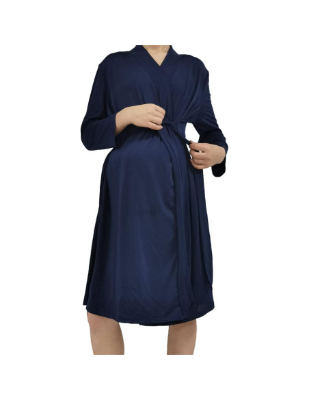 Conjunto de Bata de Maternidad SUFEINI con Arrullo y Diadema