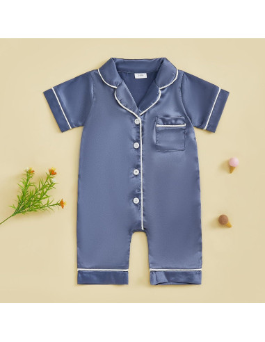 Pijama de Seda Satinada Kuriozud para Niños 0-24 Meses