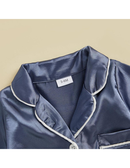 Pijama de Seda Satinada Kuriozud para Niños 0-24 Meses
