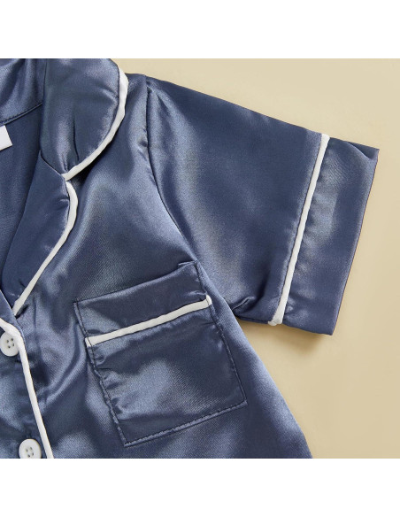 Pijama de Seda Satinada Kuriozud para Niños 0-24 Meses