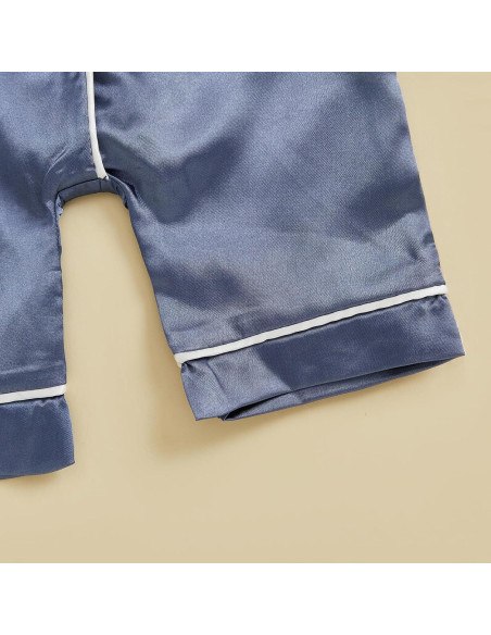 Pijama de Seda Satinada Kuriozud para Niños 0-24 Meses